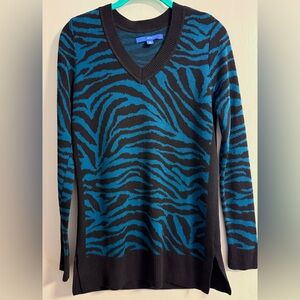 Apt. 9 - Zebra Print V-Neck Sweater (NWOT)